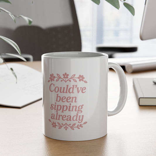 Tea before Talk Mug, 11oz